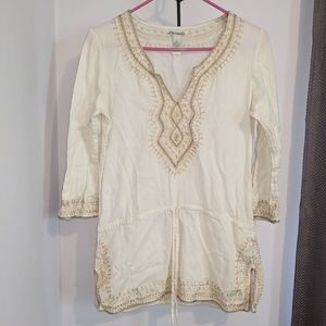 Lucky Brand embroidered tunic